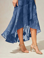 Women's Floral Burnout Chiffon Midi Dress product view 2 - Delvore