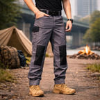 Urban Explorer | Men's Black Cargo Pants with Waterproof Fabric | Versatile Design for Comfort and Flexibility