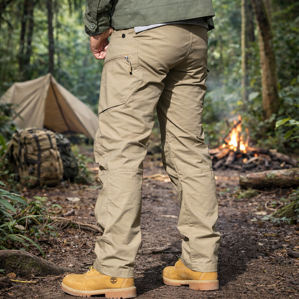 Outdoor Essentials | Men's Cargo Trousers with Stretch Fabric | Versatile Tactical Pants for Comfort and Performance