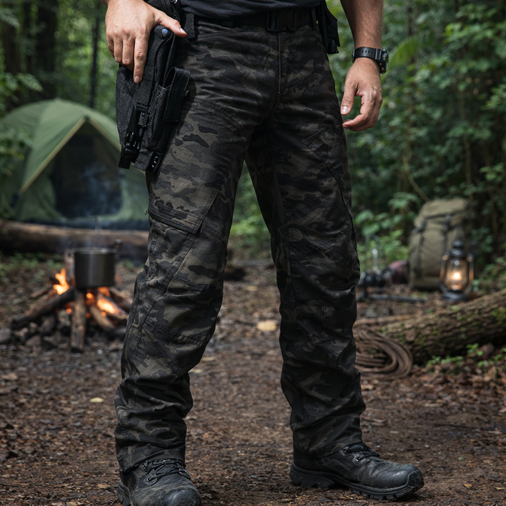 Tactical Pants | Lightweight Stretch Fabric with 9 Versatile Pockets | Durable Comfort for Outdoor Activities