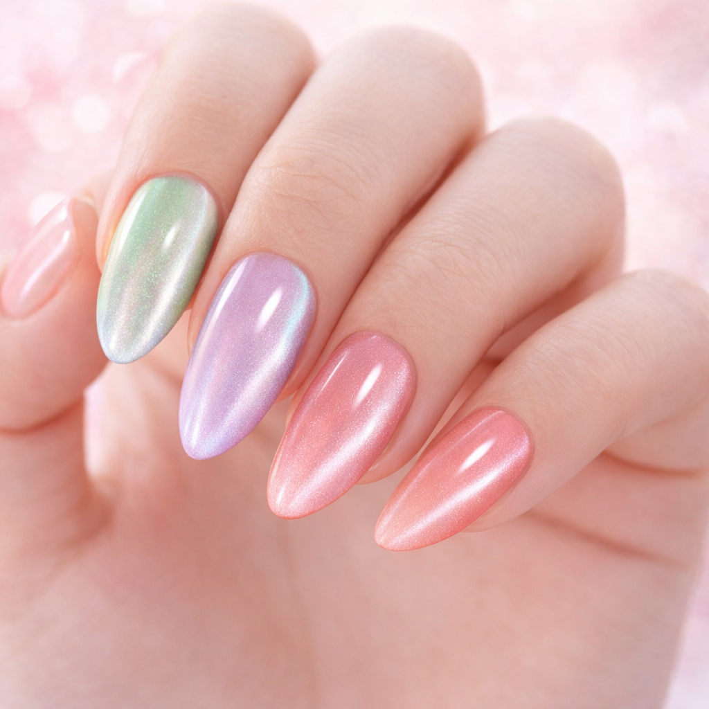 Northern Lights Pearl | Gel Nail Polish Set with Quick-Dry Formula | 6PCS Non-Toxic for Stunning Manicures