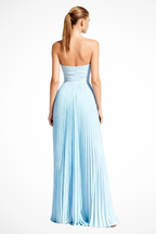 Strapless Pleated Maxi Dress product view 13 - Delvore