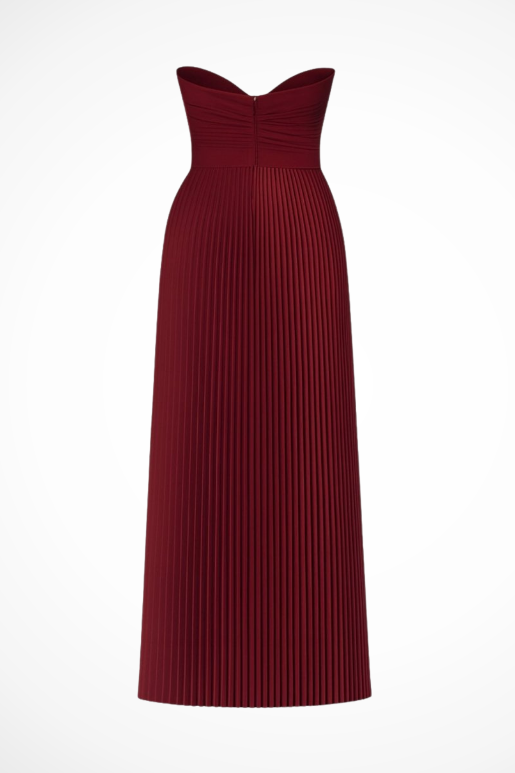 Strapless Pleated Maxi Dress product view 9 - Delvore