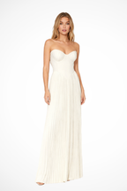 Strapless Pleated Maxi Dress product view 16 - Delvore