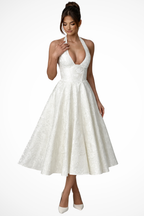 Halter Neck Corset Midi Dress product view 7 - Delvore
