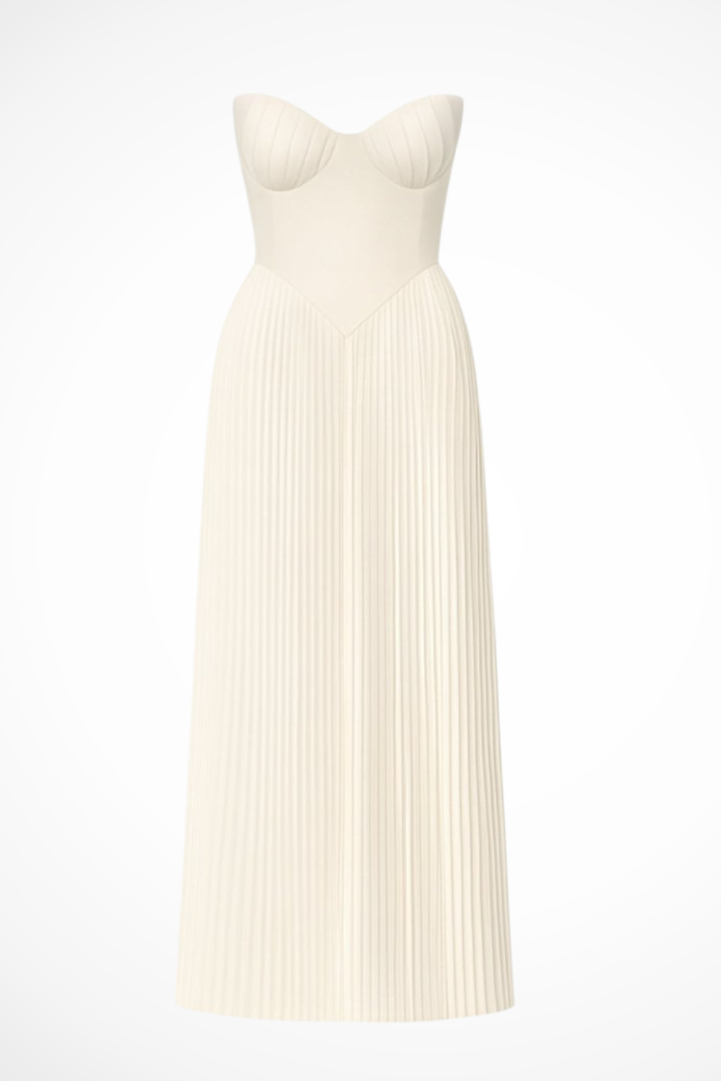 Strapless Pleated Maxi Dress product view 19 - Delvore