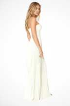 Strapless Pleated Maxi Dress product view 17 - Delvore