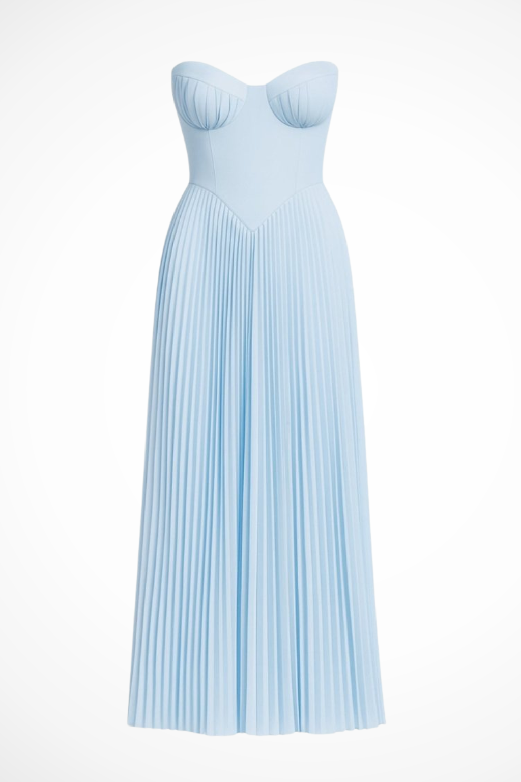 Strapless Pleated Maxi Dress product view 15 - Delvore