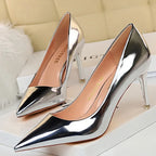 Patent Pointed Toe Stiletto Pumps