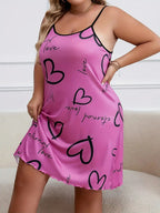 Printed Cami Slip Nightgown - Cararush