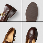 Mary Jane Buckle Strap Flat Shoes product view 12 - Delvore