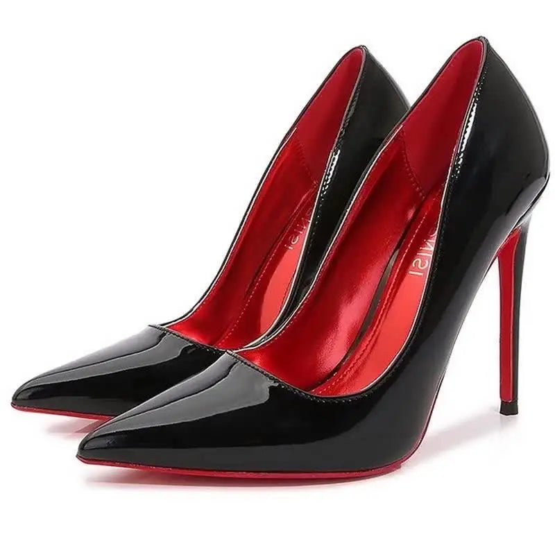 Glossy Pointed Toe Stiletto Pumps