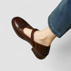 Mary Jane Buckle Strap Flat Shoes product view 10 - Delvore