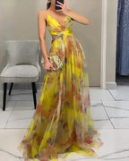 Floral Chiffon Wrap Maxi Dress product view 12 - Delvore