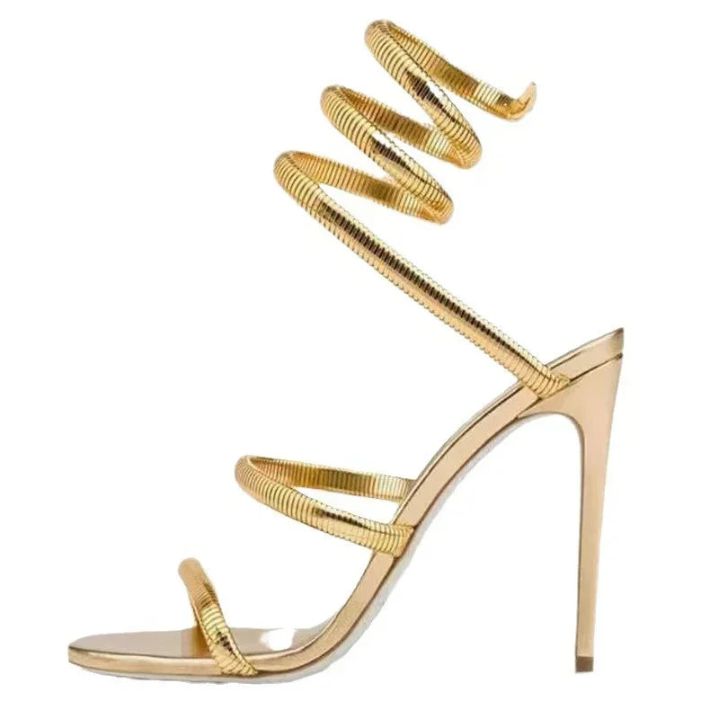 Strappy Stiletto Heel Sandals