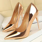 Patent Pointed Toe Stiletto Pumps
