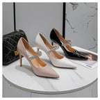 Rhinestone Chain Mary Jane Pumps