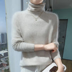 Fuzzy Turtleneck Sweater