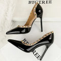 Rivet Trim Stiletto Pumps