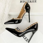 Rivet Trim Stiletto Pumps