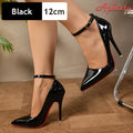 Pointed Toe Patent Stiletto Pumps
