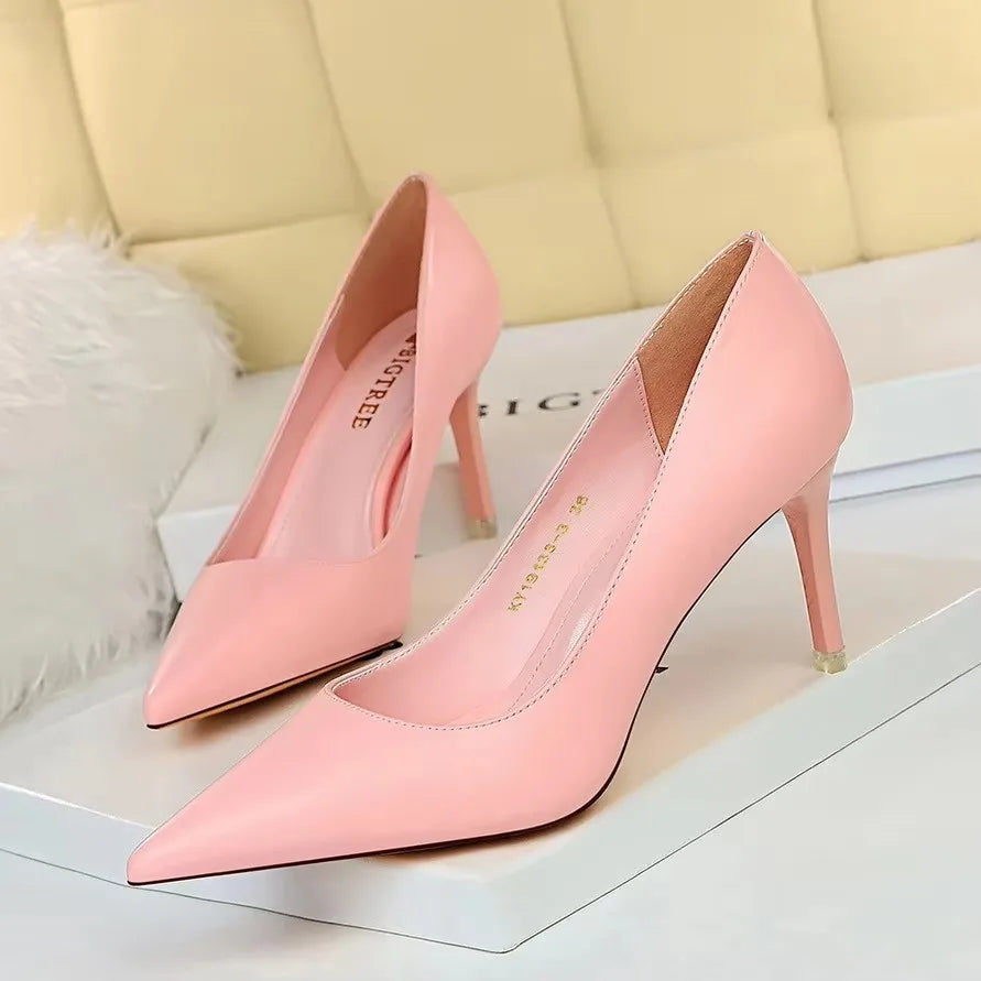 Pointed Toe Stiletto Pumps