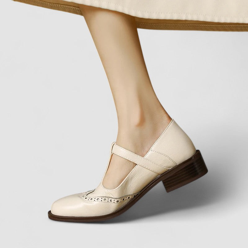 Mary Jane Buckle Strap Flat Shoes product view 4 - Delvore