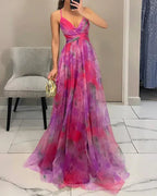 Floral Chiffon Wrap Maxi Dress product view 13 - Delvore