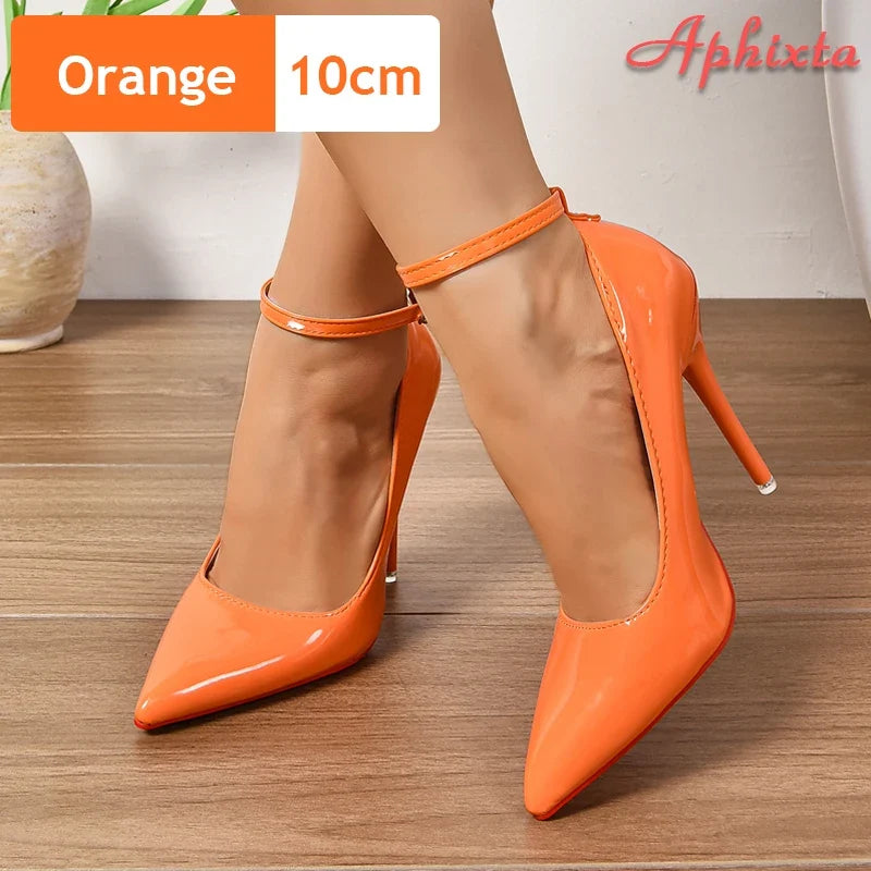 Pointed Toe Patent Stiletto Pumps