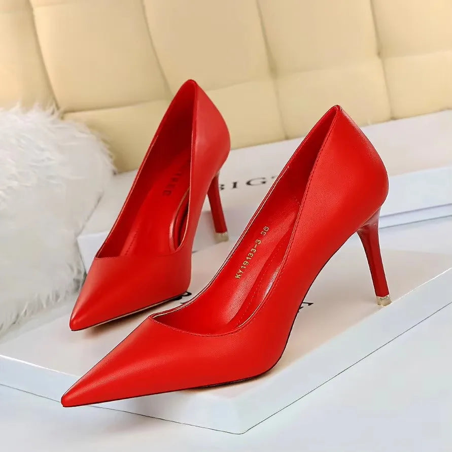 Pointed Toe Stiletto Pumps