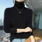 Fuzzy Turtleneck Sweater