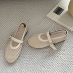 Mesh Mary Jane Ballet Flats