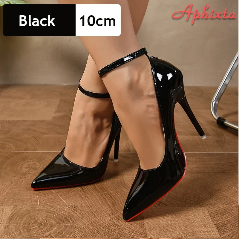 Pointed Toe Patent Stiletto Pumps