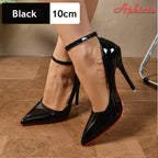 Pointed Toe Patent Stiletto Pumps