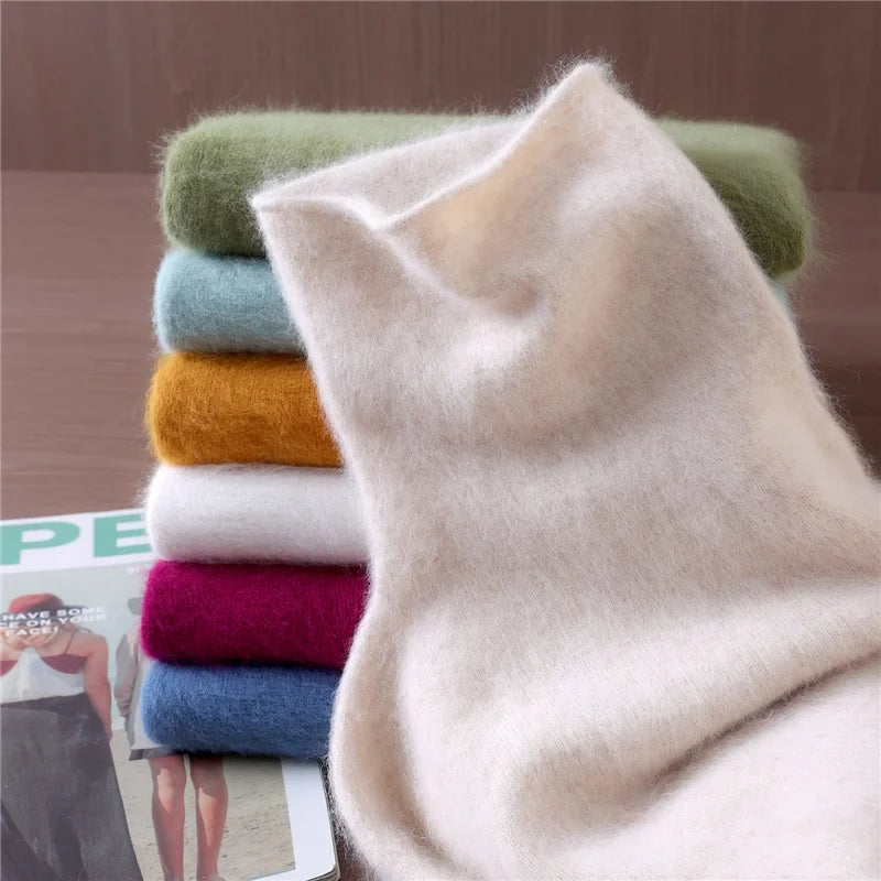 Fuzzy Turtleneck Sweater