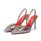 Pointed Toe Slingback Stiletto Pumps