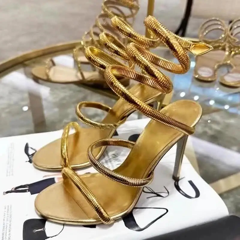 Strappy Stiletto Heel Sandals