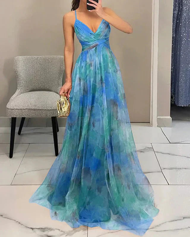 Floral Chiffon Wrap Maxi Dress product view 14 - Delvore