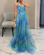 Floral Chiffon Wrap Maxi Dress product view 14 - Delvore