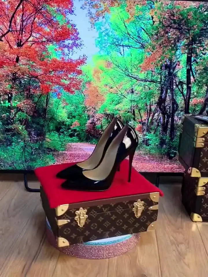Patent Leather Stiletto Court Pumps