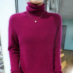 Fuzzy Turtleneck Sweater