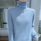 Fuzzy Turtleneck Sweater