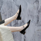 Rhinestone Strap Mary Jane Pumps