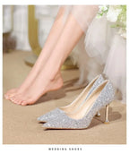 Crystal D'Orsay Wedding Heels