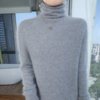 Fuzzy Turtleneck Sweater