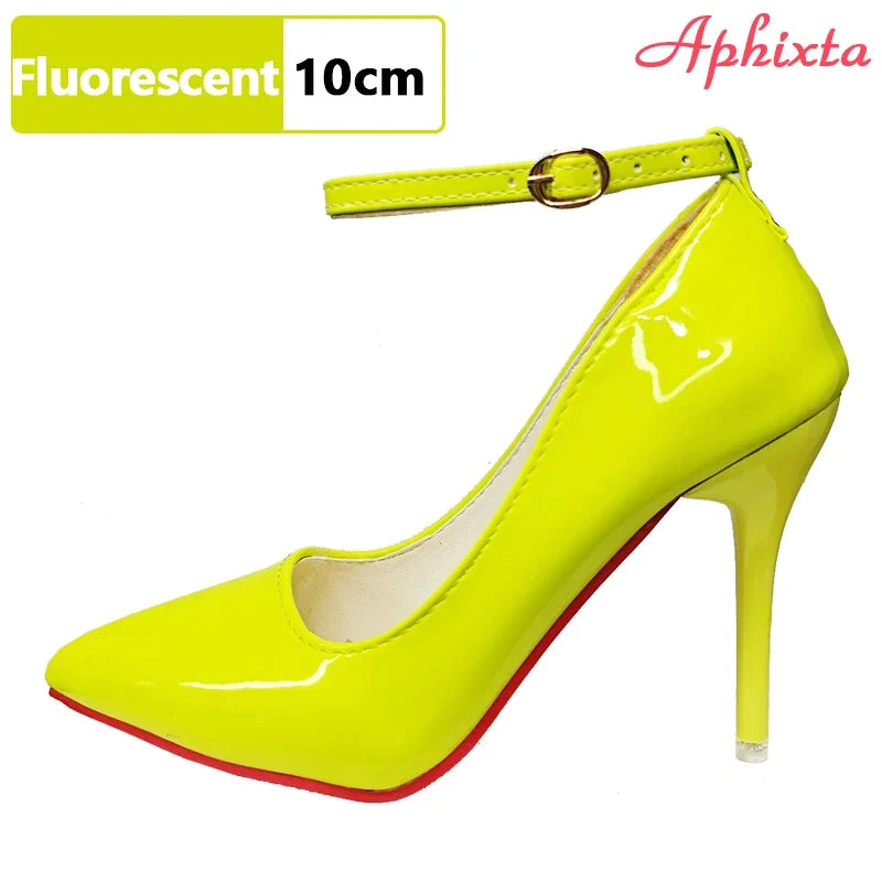Pointed Toe Patent Stiletto Pumps