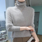 Fuzzy Turtleneck Sweater