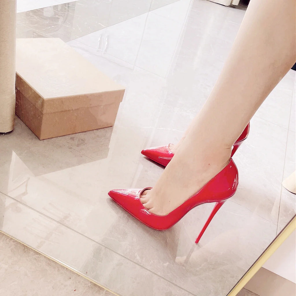 Patent Leather Stiletto Court Pumps