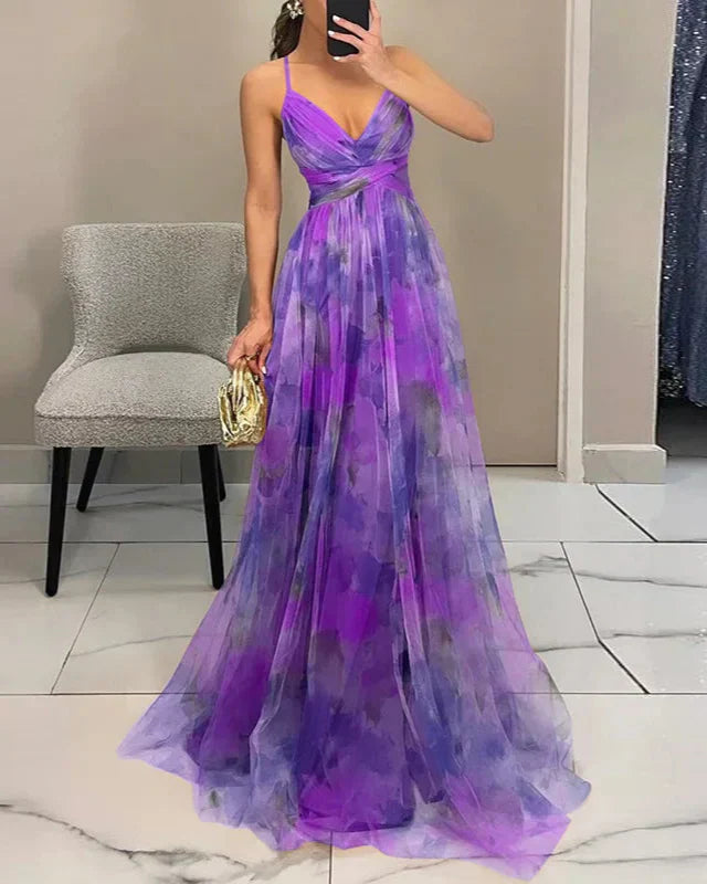 Floral Chiffon Wrap Maxi Dress product view 15 - Delvore
