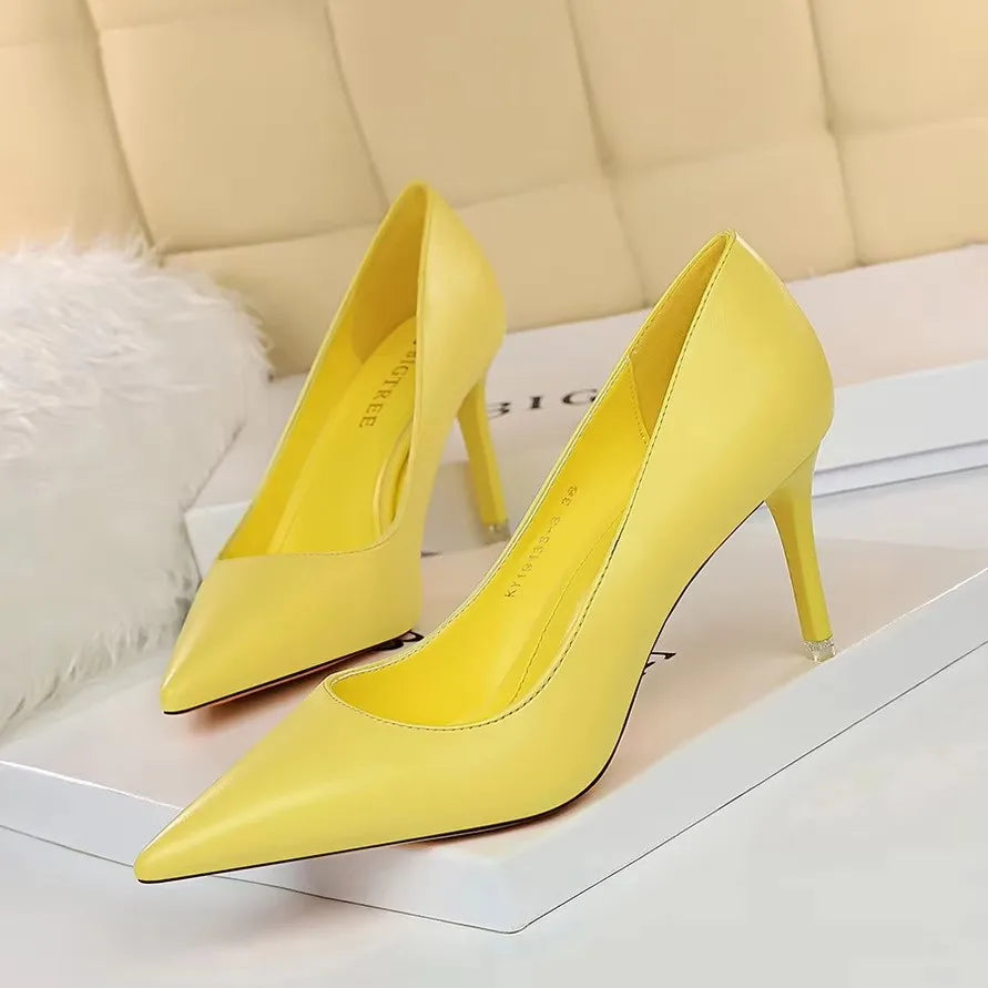 Pointed Toe Stiletto Pumps